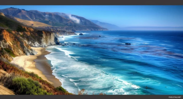 California beach HD wallpaper.
