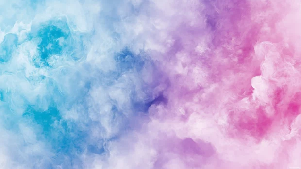 A cotton candy sky with pastel pinks, blues, and purples blending harmoniously.