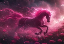 A glowing Pink Unicorn Wallpaper shows the creature galloping through a field of roses under twilight.