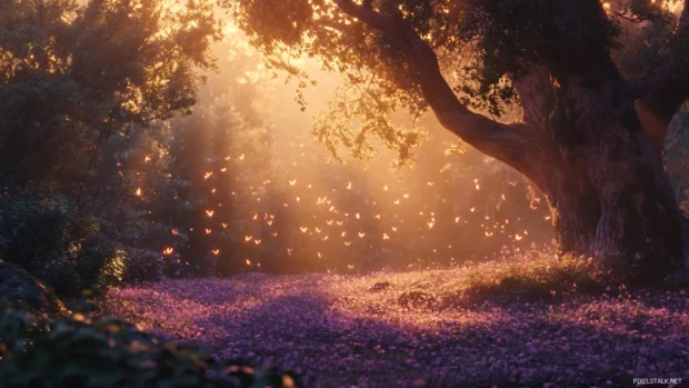 A peaceful moment captured in the first light of day.