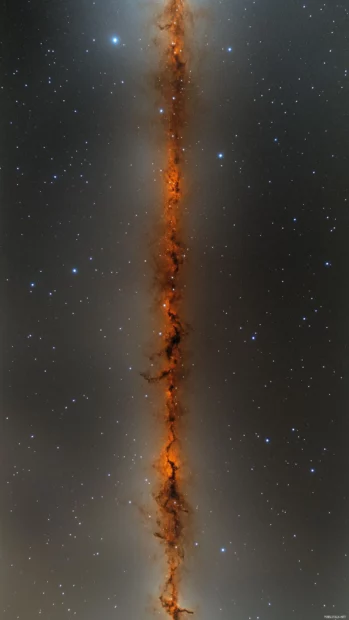 A vivid Milky Way stretching across the night sky, surrounded by thousands of stars in varying brightness.