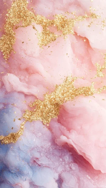 Light Wallpaper for iPhone with soft pastel tones shining in golden hour glow.