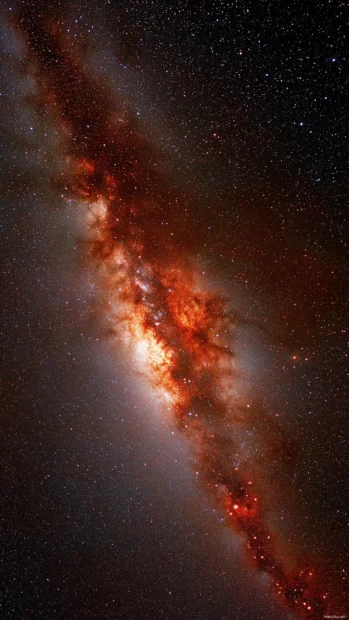 Night sky vivid Milky Way thousands of stars varying brightness.