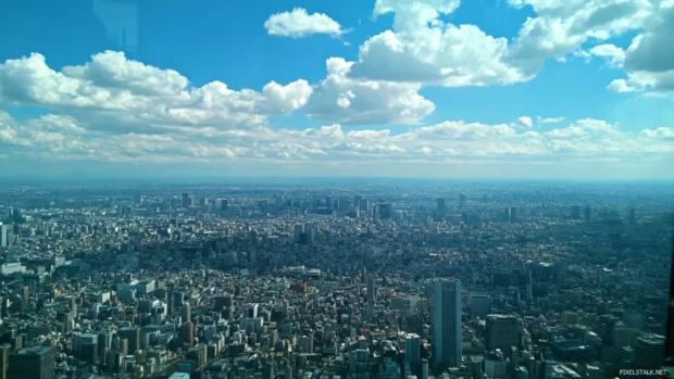 Tokyo Cityscape Wallpaper captured from Roppongi Hills observation deck.