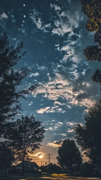 Veins of Light weaving through midnight clouds.