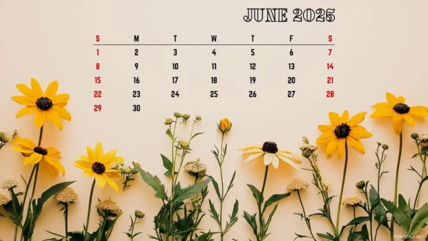 2025 June Calendar.
