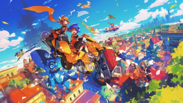 4K cartoon wallpapers bursting with color and humor for dynamic desktop backgrounds.