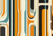 70s retro lines wallpaper, Retro style.