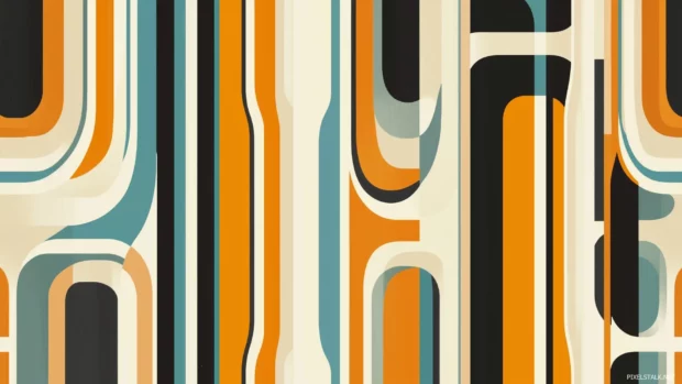 70s retro lines wallpaper, Retro style.