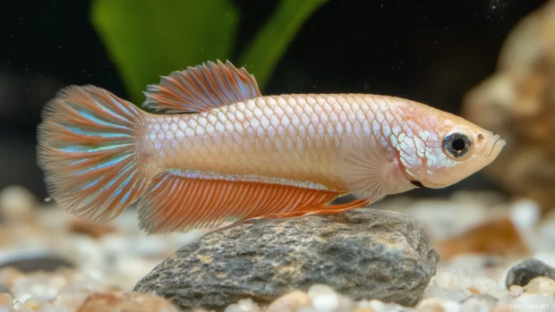 A close up shot of a betta fish.