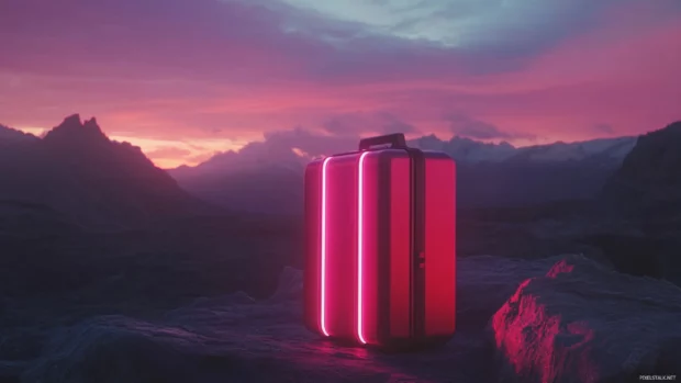 A futuristic reimagination of Astral Gate with cinematic atmosphere.