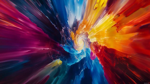 A kaleidoscope of shifting colors, creating a hypnotic effect, a stunning trippy image.