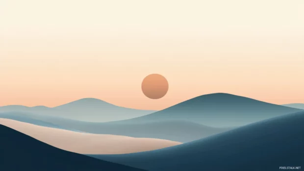 A minimalist abstract design with soft gradients, great for Windows 10 lock screen wallpaper.