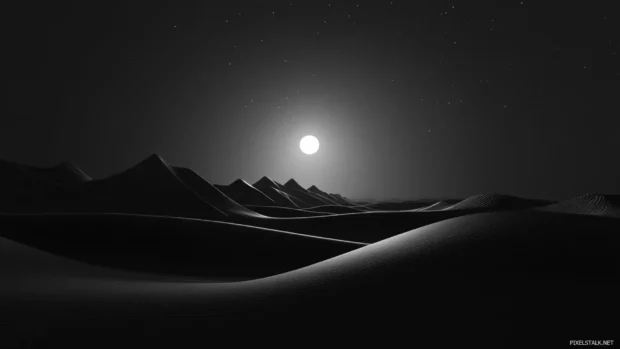 A minimalist concept using Sleek black desktop wallpaper in an elegant layout.