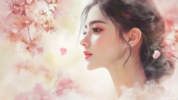 A soft pastel watercolor background with gentle, soothing hues.
