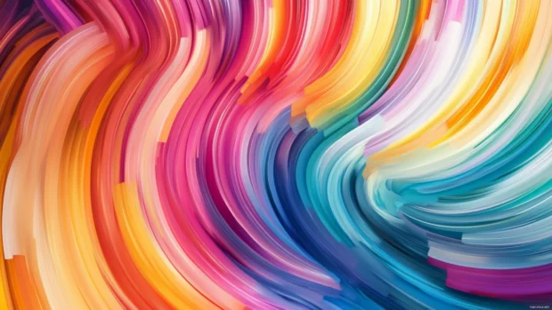 A symphony of vibrant colors, showcasing fluidity and motion in abstract form, an ideal trippy background.