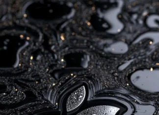 Abstract Apple iPhone Wallpapers highlighting silver Apple emblem on black.