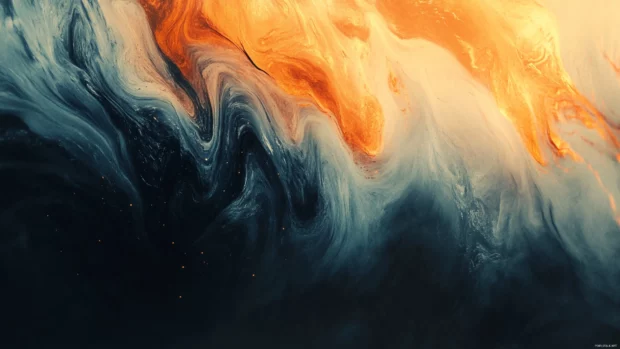 Abstract brushstrokes forming a vivid dream sequence, an artistic trippy creation.
