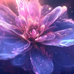 Abstract fractal flower design.