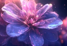 Abstract fractal flower design.