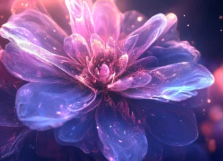 Abstract fractal flower design.