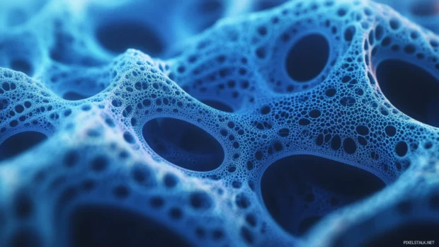 Abstract fractals evolving and expanding in infinite loops.