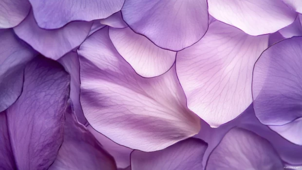 Abstract mosaic of lavender and violet petals, best purple themed PC backgrounds.