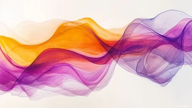 Abstract, watercolor background, dynamic fluid shapes.