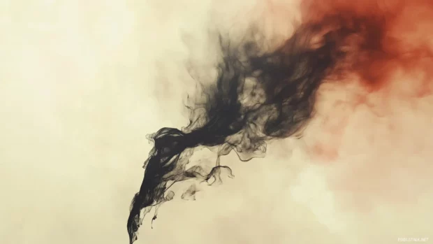 Abstract watercolor background with dynamic, fluid shapes.