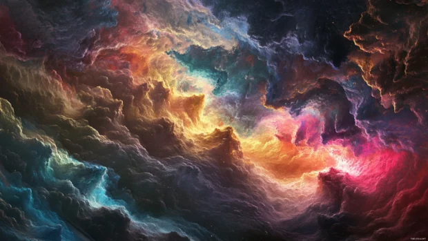 Aesthetic 4K PC wallpaper with the intensity of Dreamy clouds lighting up the canvas.