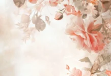 Aesthetic Lock screen iPhone Wallpapers with delicate floral patterns and soft focus.