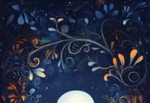 Aesthetic ghost design where cartoon spirits dance through frames of vines and lace.