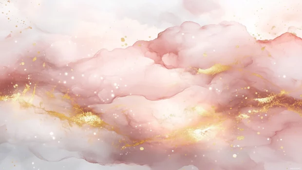 An elegant marble pattern in shades of white, gold, and blush pink, with subtle glowing highlights for a luxurious feel.