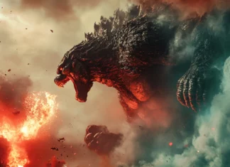 Atomic breath vs fist strike in Godzilla x Kong wallpapers 4K resolution.