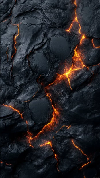 Black Lock screen Wallpapers showing abstract dark waves and glowing edges.