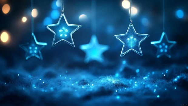 Blue Stars Wallpapers featuring stars glimmering across a velvet night.