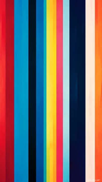 Bold colorful stripes forming a striking abstract lock screen.