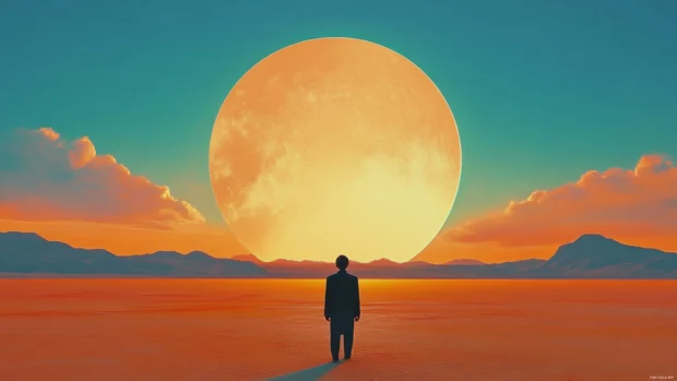 Brilliant Surreal desert backdrop crafted especially for ultra crisp 4K desktop wallpaper.