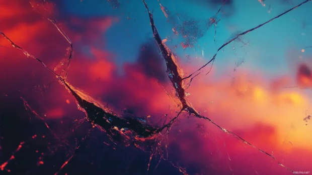 Broken Screen wallpaper desktop cracked display background high definition.