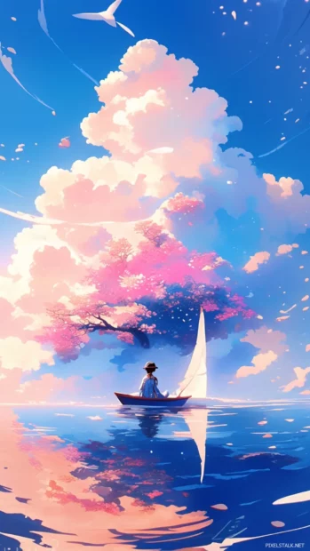 Cartoon wallpapers free download inspired by dreamy landscapes and classic characters.