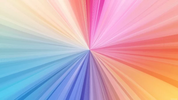 Centered retro rays, pastel color background, flat vector style, vintage look.