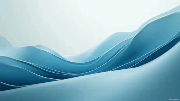 Clean 4K ocean wave minimalist wallpaper with soft shadows.