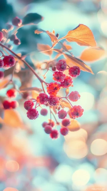 Clean summer iphone wallpapers with fresh berries and subtle color pops.