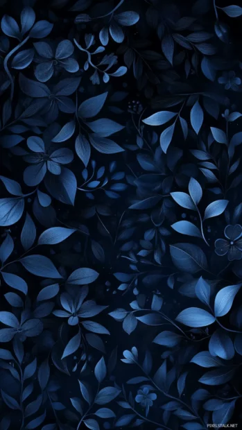Cool Lock screen Wallpapers with dark floral patterns and moody tones.