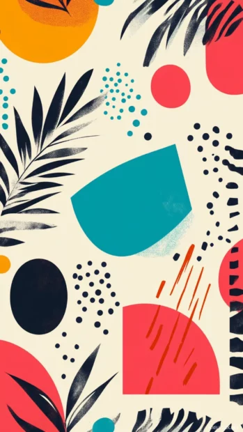 Cool summer patterns with minimal geometric shapes.