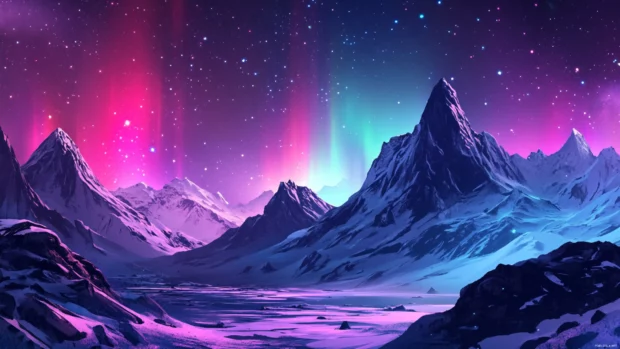 Cosmic astronaut scenery designed for 4K desktop wallpaper with crisp stars and radiant auroras.