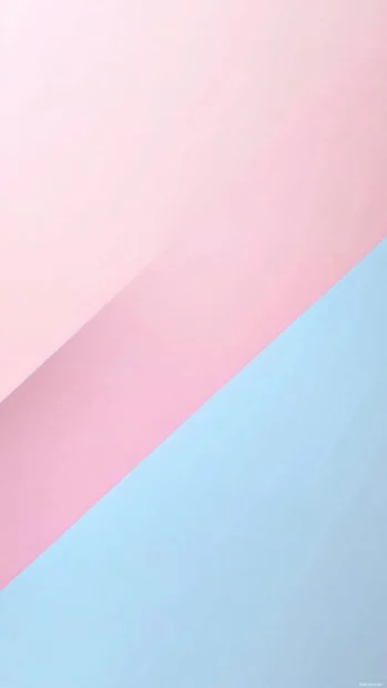 Cute pastel lock screen Wallpapers 4K blending light pink and baby blue tones over a minimal backdrop.