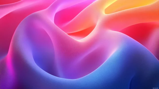 Dancing curves of soft neon colors in an endless kaleidoscopic loop with trippy transitions.