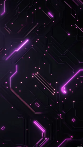 Dark Lock screen Wallpapers aesthetic with glowing neon lines across deep black backgrounds.