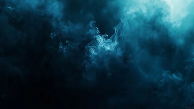 Deep blue watercolor background with rich, dark shades.